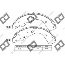 BS1062 DJ PARTS Комплект тормозных колодок