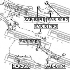 SAB-B9R3 FEBEST Подвеска, рычаг независимой подвески колеса