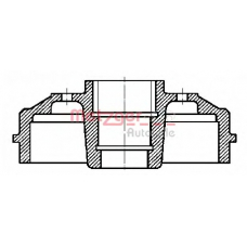 BT 823 METZGER Тормозной барабан