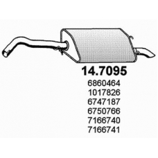 14.7095 ASSO Глушитель выхлопных газов конечный