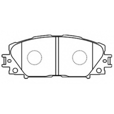 AKD-1508 ASVA Комплект тормозных колодок, дисковый тормоз