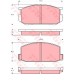 GDB181 TRW Комплект тормозных колодок, дисковый тормоз