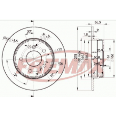 BD-0412-50 FREMAX Тормозной диск