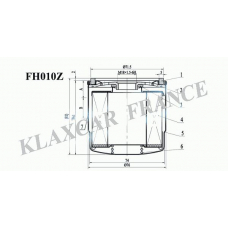 FH010z KLAXCAR FRANCE Масляный фильтр