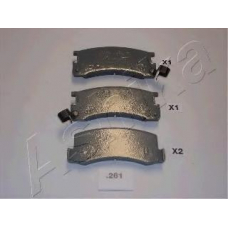 51-02-261 Ashika Комплект тормозных колодок, дисковый тормоз