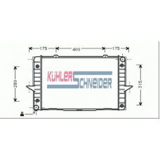 3305401 KUHLER SCHNEIDER Радиатор, охлаждение двигател