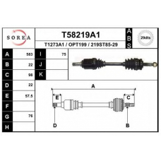 T58219A1 EAI Приводной вал