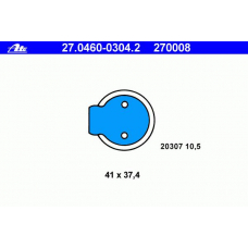 27.0460-0304.2 ATE Колодки тормозные