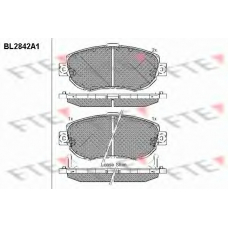 BL2842A1 FTE Комплект тормозных колодок, дисковый тормоз