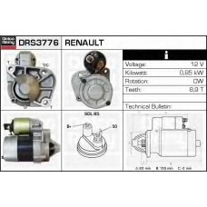 DRS3776 DELCO REMY Стартер