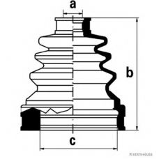 J2882007 HERTH+BUSS JAKOPARTS Комплект пылника, приводной вал