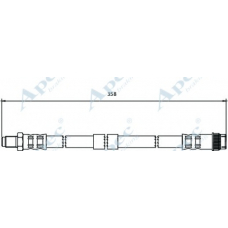 HOS3789 APEC Тормозной шланг