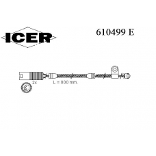 610499 E ICER Сигнализатор, износ тормозных колодок