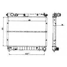 0100598 BEHR Radiator