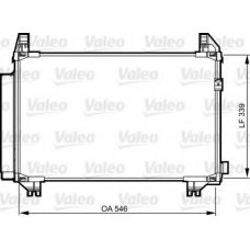 814224 VALEO Конденсатор, кондиционер