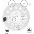 SK-1158 OPTIMAL Комплект ремня грм