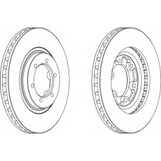 DDF1269-1 FERODO Тормозной диск