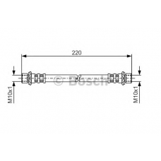 1 987 476 871 BOSCH Тормозной шланг