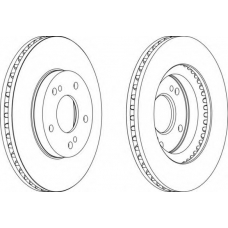 DDF1494-1 FERODO Тормозной диск