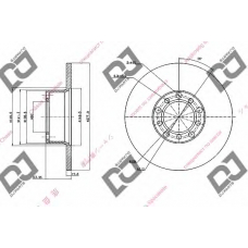 BD1733 DJ PARTS Тормозной диск