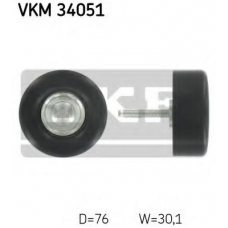 VKM 34051 SKF Паразитный / ведущий ролик, поликлиновой ремень