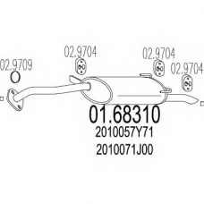 01.68310 MTS Глушитель выхлопных газов конечный