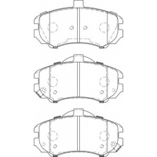 FD7477A NECTO Комплект тормозных колодок, дисковый тормоз