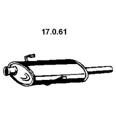 17.0.61 EBERSPACHER Средний глушитель выхлопных газов