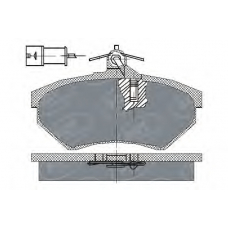 SP 111 PR SCT Комплект тормозных колодок, дисковый тормоз