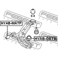 HYAB-GETB FEBEST Подвеска, рычаг независимой подвески колеса
