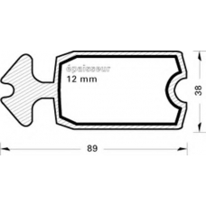 36 MGA Комплект тормозных колодок, дисковый тормоз