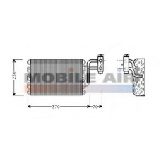 3000V002 VAN WEZEL Испаритель, кондиционер