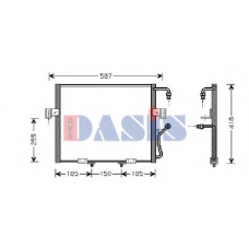 512040N AKS DASIS Конденсатор, кондиционер