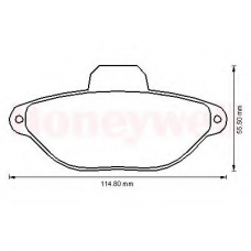 573169B BENDIX Комплект тормозных колодок, дисковый тормоз