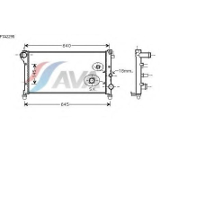 FTA2295 AVA Радиатор, охлаждение двигателя