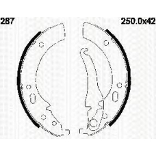 8100 11287 TRIDON Brake shoes