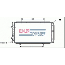 1506201 KUHLER SCHNEIDER Радиатор, охлаждение двигател