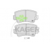 35-0148 KAGER Комплект тормозных колодок, дисковый тормоз