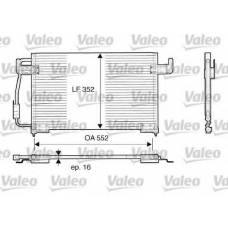 816850 VALEO Конденсатор, кондиционер