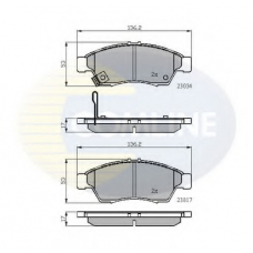 CBP31125 COMLINE Комплект тормозных колодок, дисковый тормоз