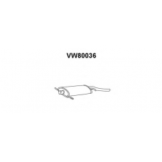 VW80036 VENEPORTE Глушитель выхлопных газов конечный