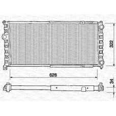 350213235000 MAGNETI MARELLI Радиатор, охлаждение двигателя