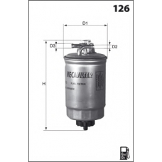 LFDF119 LUCAS FILTERS Топливный фильтр