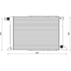 350213109300 MAGNETI MARELLI Радиатор, охлаждение двигателя