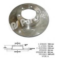 IBT-1205 IPS Parts Тормозной диск