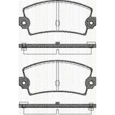 8110 25016 TRISCAN Комплект тормозных колодок, дисковый тормоз