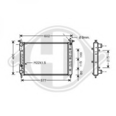 8109211 DIEDERICHS Радиатор, охлаждение двигателя