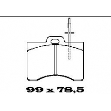 BL1062A2 FTE Комплект тормозных колодок, дисковый тормоз