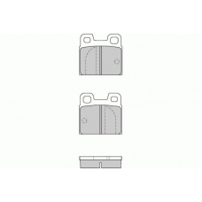 12-0090 E.T.F. Комплект тормозных колодок, дисковый тормоз