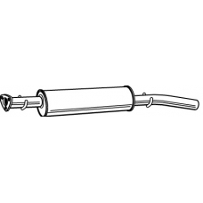 23247 FONOS Средний глушитель выхлопных газов